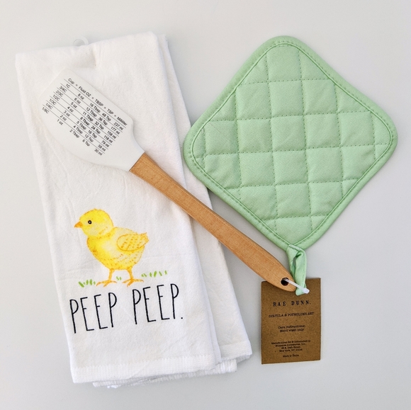 RAE DUNN Happy Spring Peep Baking 4pc Gift Set NWT - Picture 2 of 5